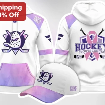 Hockey Fights Cancer Hoodie Breast Cancer Awareness Pullover Gift for Men Women available at our Miami, Florida warehouse