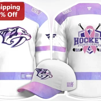Hockey Fights Cancer Jersey NHL Charity Awareness Sports Apparel Gift for Fans available at our Miami, Florida warehouse
