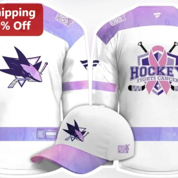Hockey Fights Cancer San Jose Sharks Jersey NHL Awareness Charity Fan Apparel available at our Miami, Florida warehouse