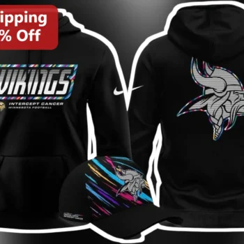 Minnesota Vikings Crucial Catch Intercept Cancer Hoodie NFL Football Awareness Gift available at our Miami, Florida warehouse