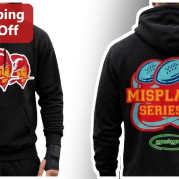 MISPLACED SERIES Hoodie Football Fan Apparel Black Pullover Sweatshirt available at our Miami, Florida warehouse