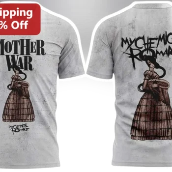 Mother War My Chemical Romance Tee The Black Parade Mama Graphic Shirt Emo Rock Band Merch available at our Miami, Florida warehouse