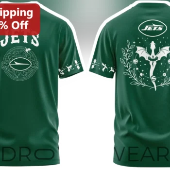 New York Jets Fantasy Football Dragon Graphic Tee Men Women NFL Fan Shirt available at our Miami, Florida warehouse