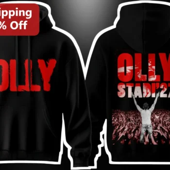 Olly Tour Hoodie Olly Alexander Merch Black Pullover available at our Miami, Florida warehouse