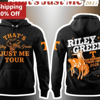 Riley Green That's Just Me Tour Hoodie Country Music Merch Fan Gift available at our Miami, Florida warehouse