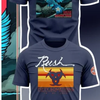 Rush Fifty Something Tour Tee Vintage Concert Merch Classic Rock Band Shirt available at our Miami, Florida warehouse