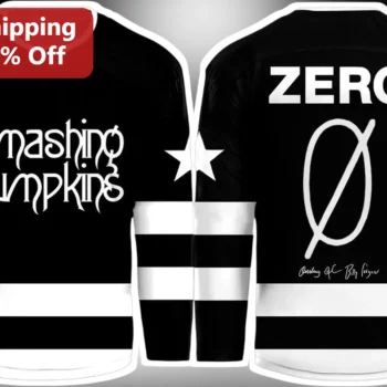 Smashing Pumpkins Zero Jersey Billy Corgan Signature 90s Alternative Rock Band Merch available at our Miami, Florida warehouse
