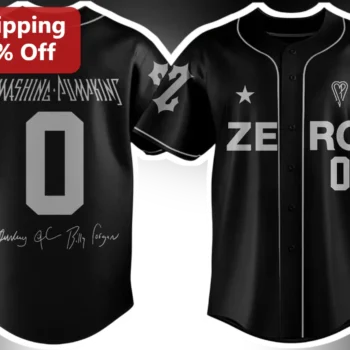Smashing Pumpkins Zero Jersey Billy Corgan Signature Vintage 90s Alternative Rock Band Merch available at our Miami, Florida warehouse