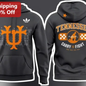 Tennessee Carry The Fight Hoodie University of Tennessee Vols Football Fan Gear available at our Miami, Florida warehouse