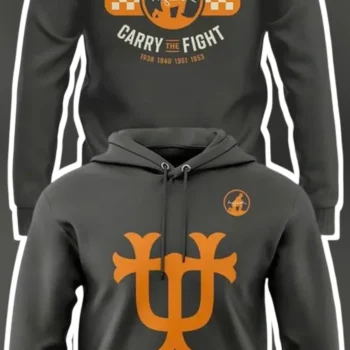 Tennessee Carry The Fight Hoodie UT Volunteers College Football Fan Apparel available at our Miami, Florida warehouse