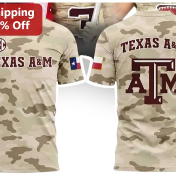 Texas A&M SEC Camo Tee College Football Aggies Fan Shirt available at our Miami, Florida warehouse