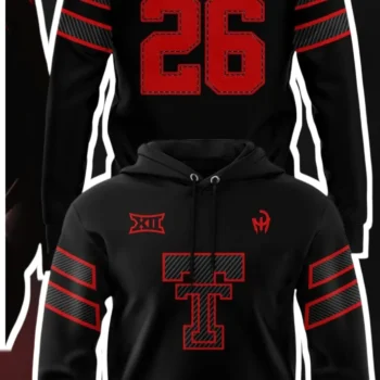 Texas Tech Red Raiders Hoodie Personalized Number Custom Name College Football Fan Gift available at our Miami, Florida warehouse