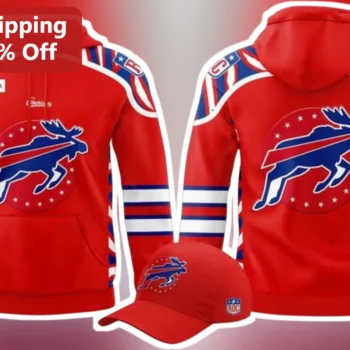 Toyota Hoodie Buffalo Bills Patriotic NFL Fan Gear Red Sweatshirt available at our Miami, Florida warehouse