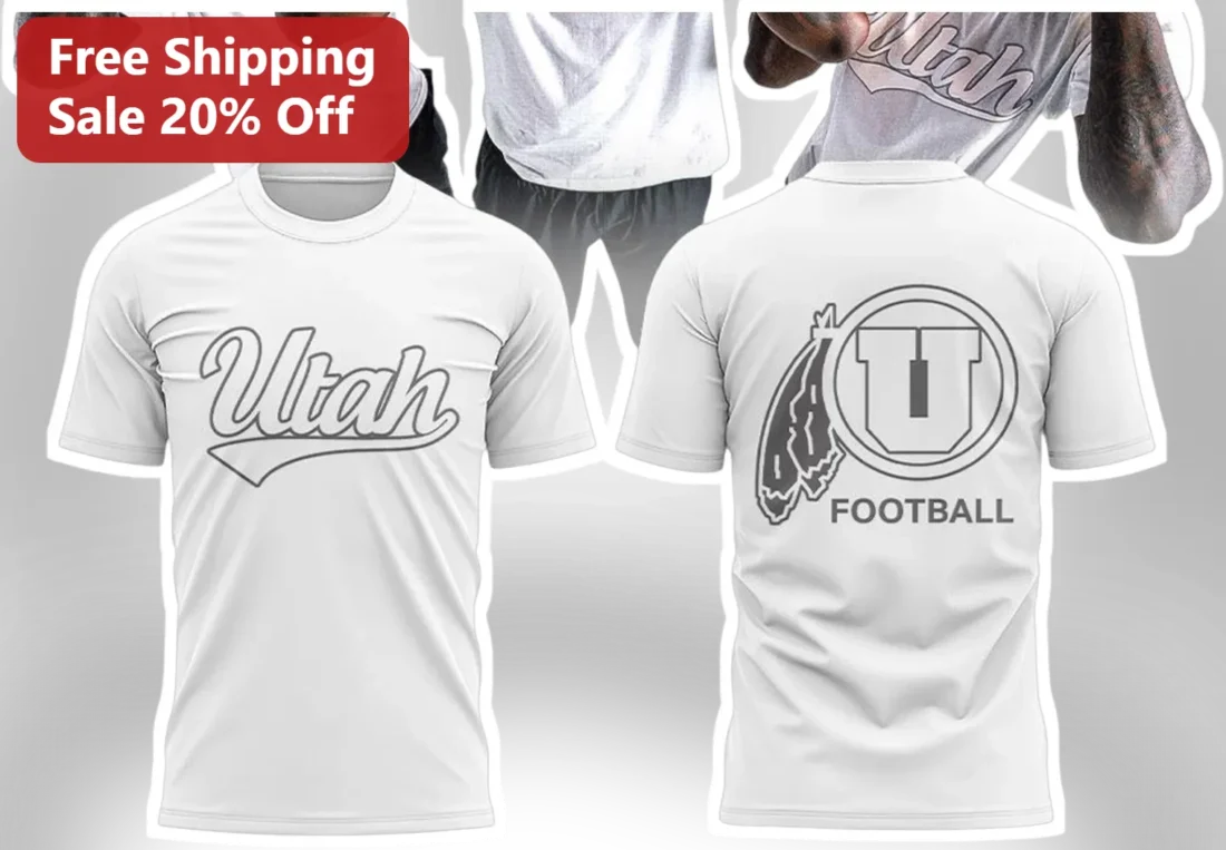 Utah Football Tee University of Utah Utes Shirt Game Day Fan Apparel available at our Miami, Florida warehouse