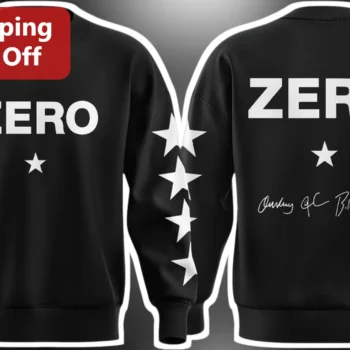 ZERO Billy Corrigan Signature Sweatshirt Black Star Sleeve Crewneck available at our Miami, Florida warehouse