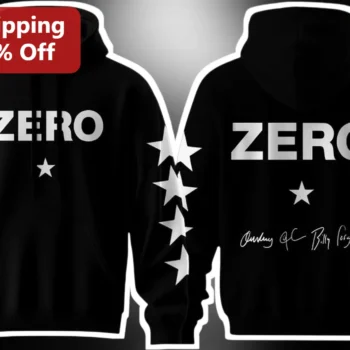 ZERO Billy Morgan Signature Pullover Hoodie Black Star Sleeve Motocross FMX Apparel available at our Miami, Florida warehouse